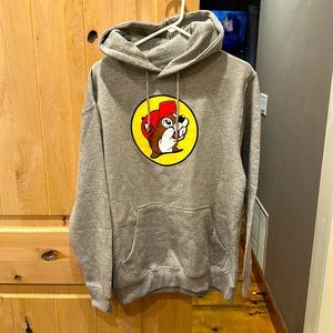 Medium size NWT Buc-ee’s Gray Hoodie
